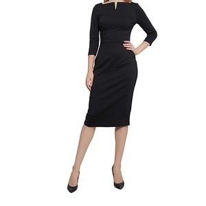 Classic black sheath dress